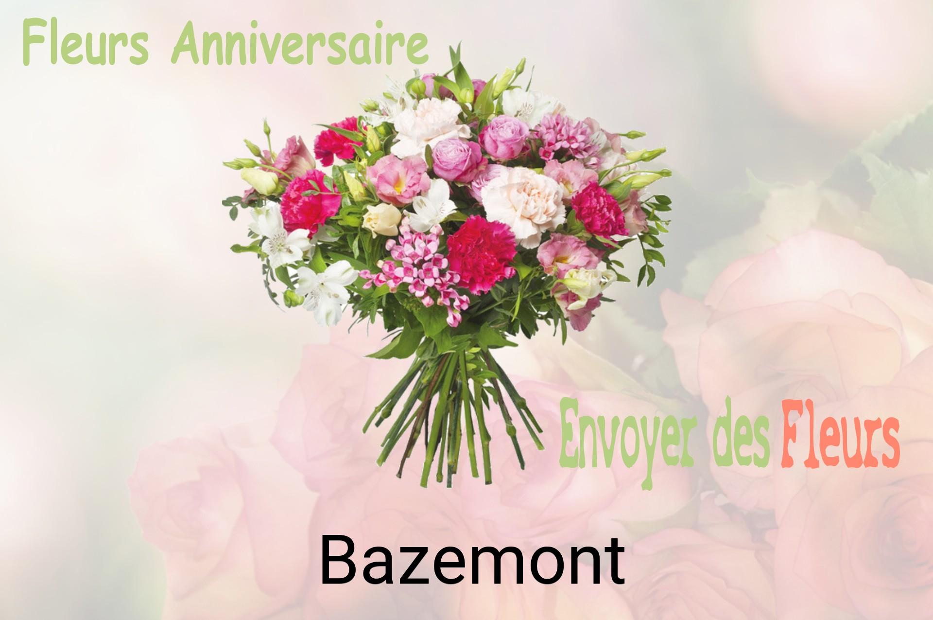 Bouquet de fleurs d’anniversaire livré à Bazemont